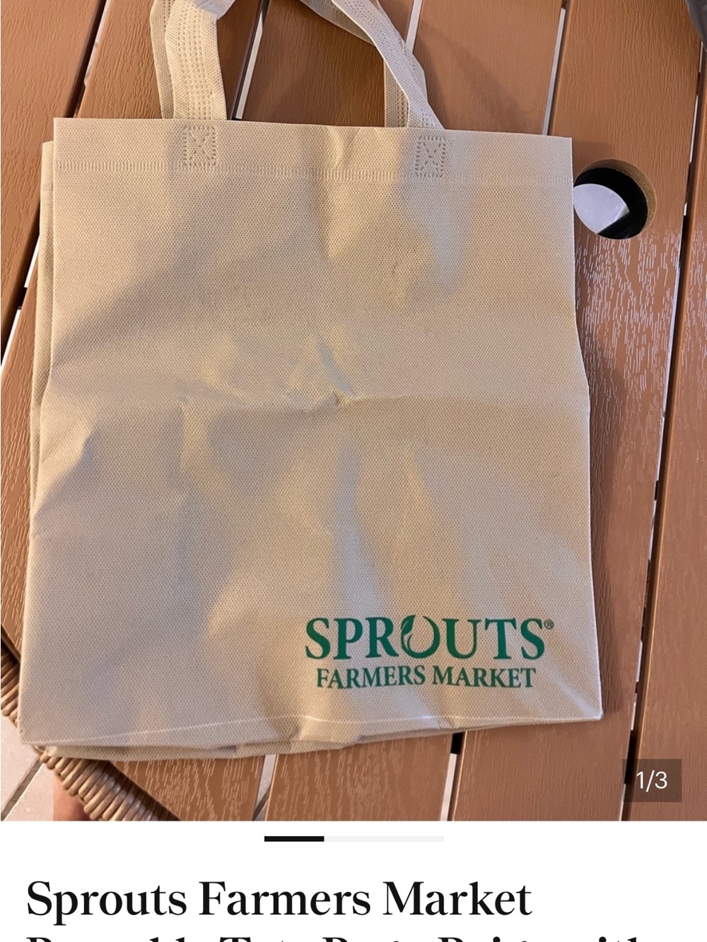 Sprouts Reusable Bag - Picture 2 of 3